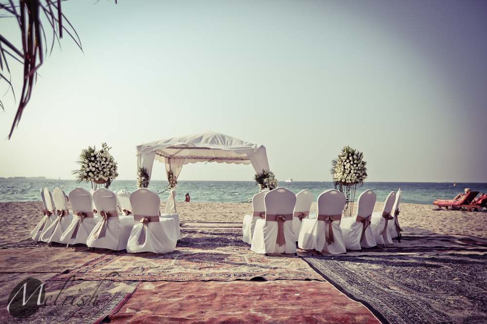 A Beach Wedding In Dubai Mike And Lisa